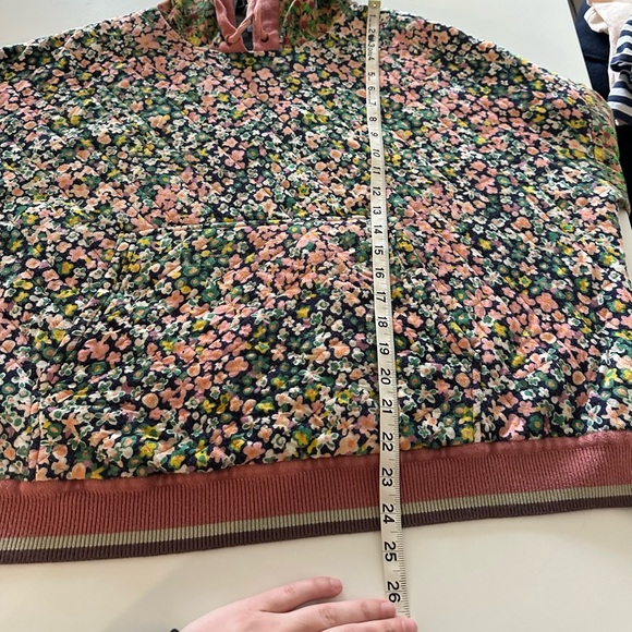 Anthropologie Conditions Apply Felicity Floral Print Quilted Hoodie 3X - Picture 5 of 7